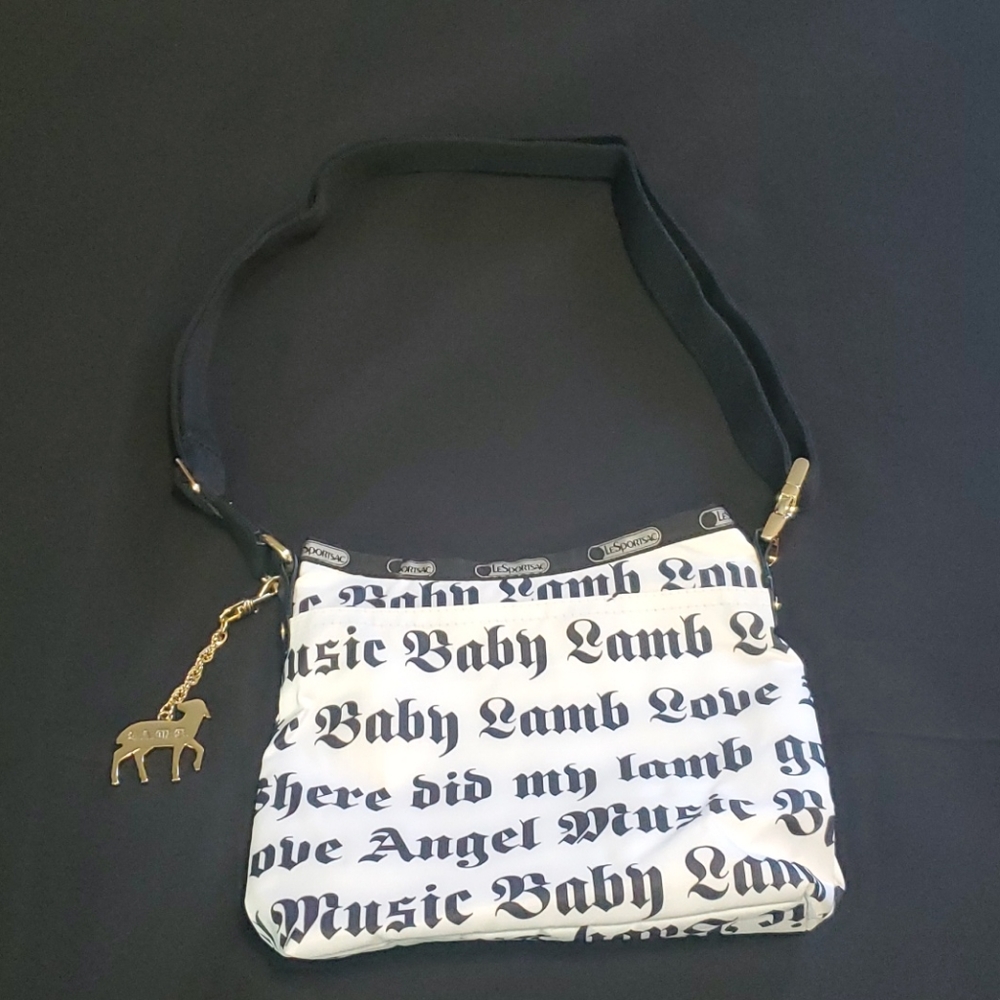 LeSportsac L.a.m.b. Gwen Stefani White Black Nyl